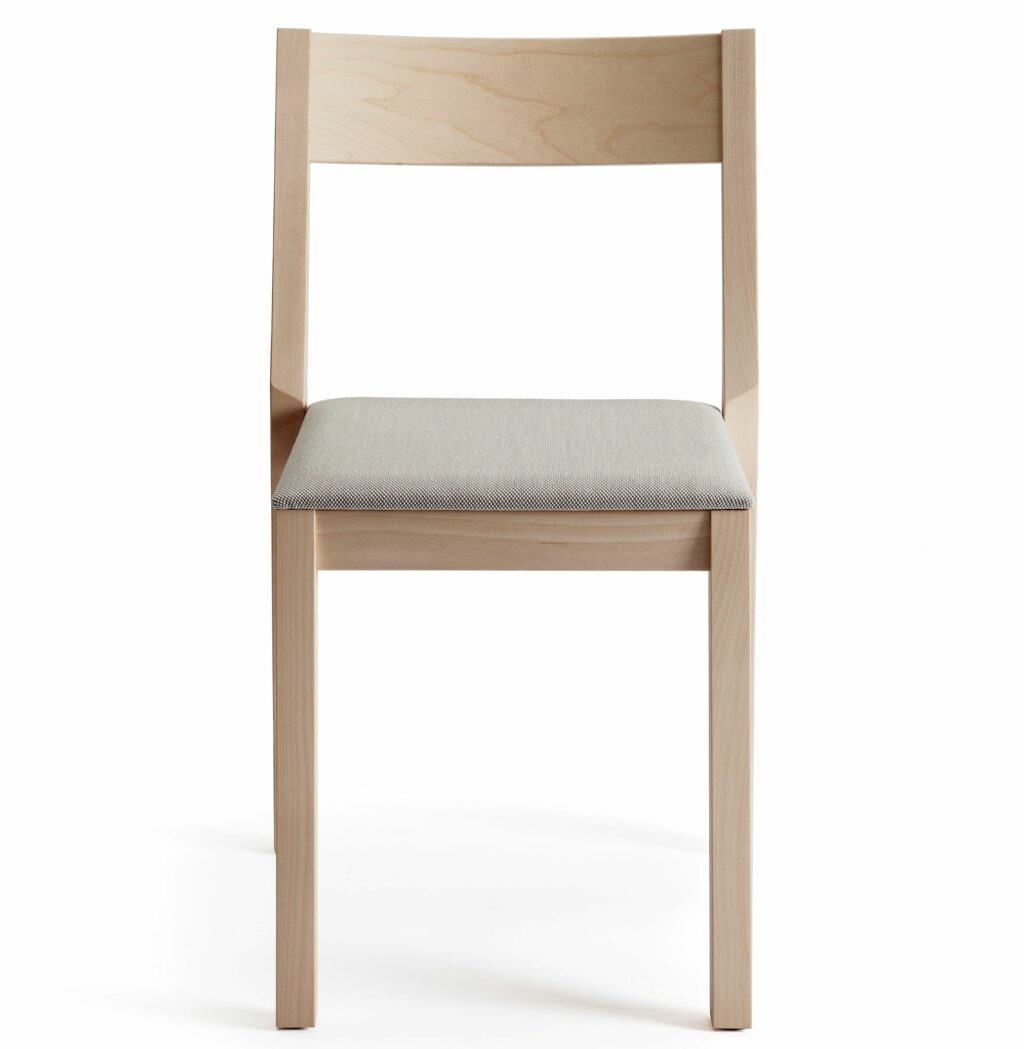 Skandinavia KVT6 chair upholstered in birch by Kari Virtanen